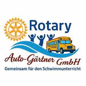 Logo Rotary &middot; Auto-Gärtner GmbH &ndash; Gemeinsam für den Schwimmunterricht
